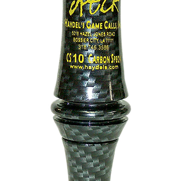 Haydel’s Game Calls CS10 Carbon Speck  Open Call Single Reed Specklebelly Sounds Attracts Geese Black Carbon