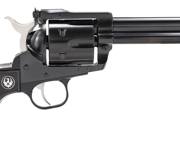 Ruger 0465 Blackhawk  45 Colt (Long Colt) 6rd 5.50″ Blued Alloy Steel Barrel, Cylinder & Frame, Black Checkered Rubber Grip, Transfer Bar Safety, Exposed Hammer