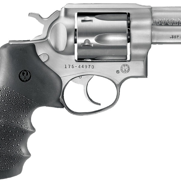 Ruger 1715 GP100  Medium Frame 357 Mag 6rd 3″ Satin Stainless Steel Barrel, Cylinder & Frame, Hogue Monogrip, Transfer Bar Safety, Exposed Hammer