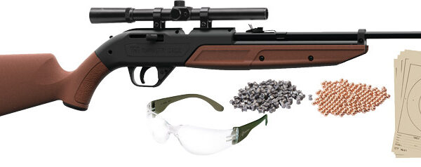 CROSMAN 760 PUMPMASTER RIFLE – BB/177 W/4X SCOPE GLASSES AMMO