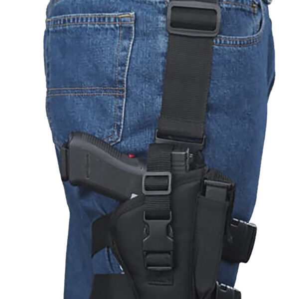 Bulldog WTAC8R Tactical  Leg Black Knit Fits Large Semi-Auto Fits 3.50-5″ Barrel Right Hand