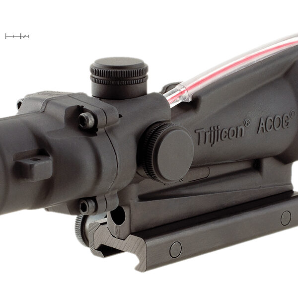 Trijicon 100154 ACOG Black Hardcoat Anodized 3.5x35mm Illuminated Red Horseshoe .308/7.62 BDC Reticle
