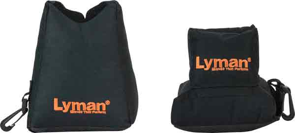 LYMAN CROSSHAIR SHOOTING BAG – COMBO FRONT & REAR BLACK NYLON