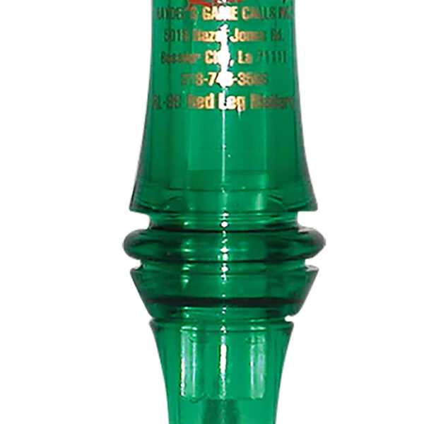 Haydel’s Game Calls RL99 “Redleg” Mallard  Open Call Double Reed Mallard Sounds Attracts Ducks Green Plastic