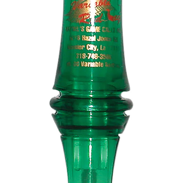 Haydel’s Game Calls VR00 “Redleg” Mallard Variable Tone Open Call Double Reed Mallard Sounds Attracts Ducks Green Plastic