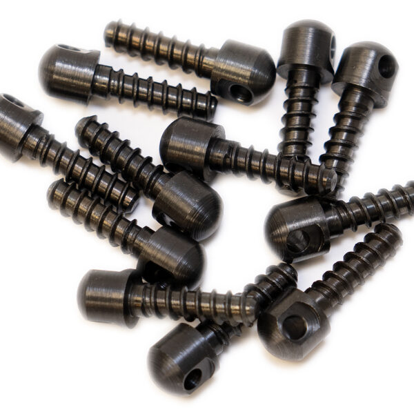 GrovTec US Inc GTHM51 Wood Screw Swivel Studs 0.75″ 12-Pack Black