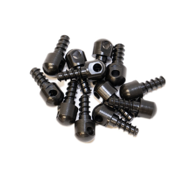 GrovTec US Inc GTHM60 Wood Screw Swivel Studs 0.5″ 12-Pack Black