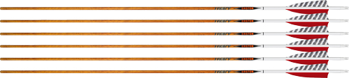 EASTON ARROW 6.5 CARBON LEGACY – 600 4″ FEATHER LEFT HELI. 6PK