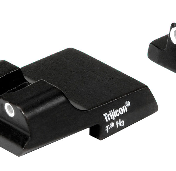 Trijicon 600437 Bright & Tough Night Sights Green/Tritium White Outline Front Sight-Green/Tritium White Outline Rear Sight Smith & Wesson 1911