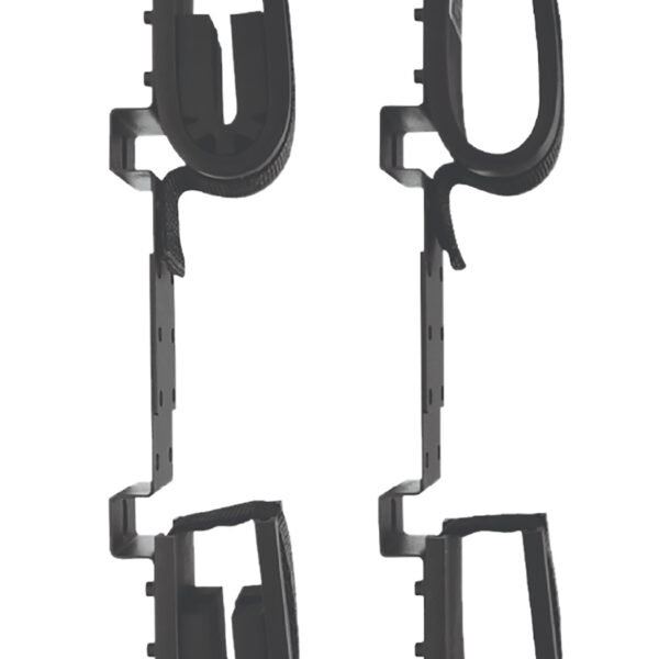 Rugged Gear 10065 Screw Mount Double Hook Black Steel Holds 2 Rifle/Shotgun