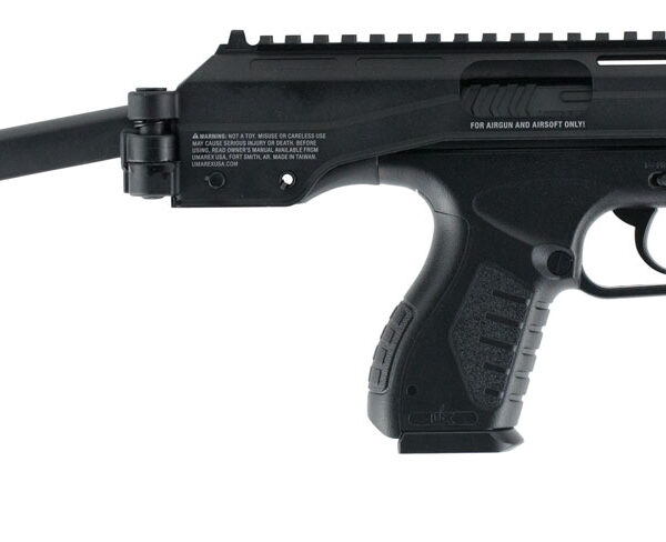 Umarex USA 2254824 TAC Carbine  CO2 177 BB 19+1 Shot Drop Free Magazine, Tactical Folding Fore Grip & Stock, Optics Ready