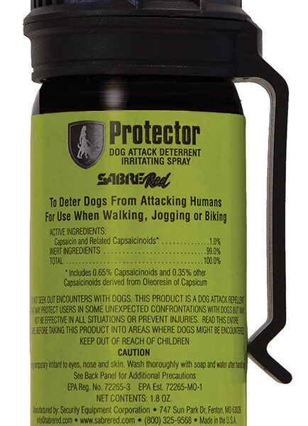 Sabre SRPMK3 Dog Spray  Capsaicin Range 15 ft 1.80 oz Includes Belt Clip