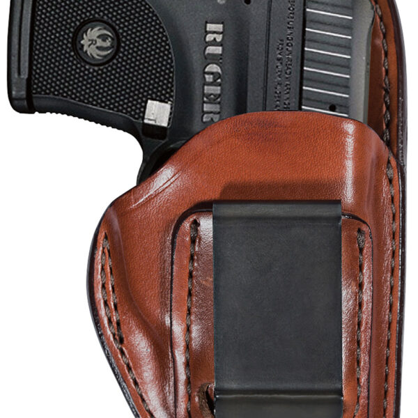 Bianchi 25308 100 Professional IWB Size 06 Tan Leather Belt Clip Fits Ruger LCP/Taurus Spectrum/Kahr P Right Hand