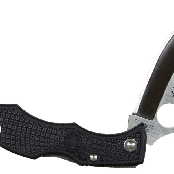 Spyderco  Ladybug 3  1.94″ Folding Clip Point Plain VG-10 Stainless Steel Blade FRN Black Handle