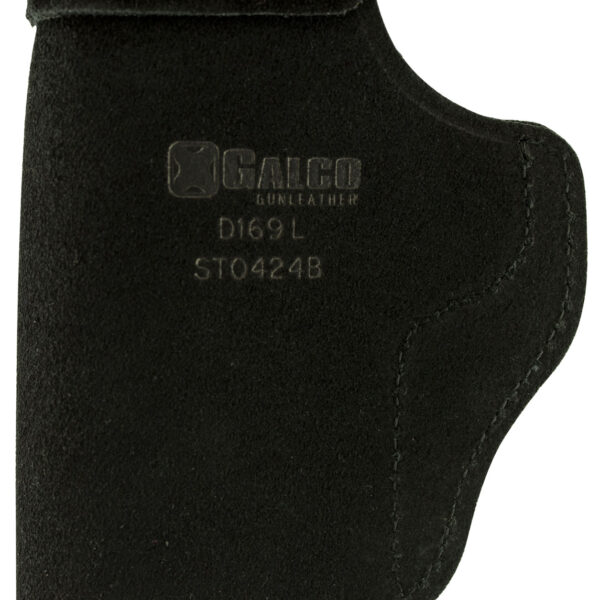 Galco STO424B Stow-N-Go  IWB Black Leather Belt Clip Fits 1911 3″ Barrel Right Hand