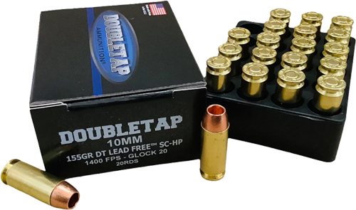 DOUBLETAP 10MM 155GR SC-HP – LEAD FREE 20RD 50BX/CS