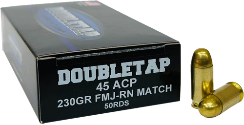 DOUBLETAP 45ACP 230GR FMJ-RN – MATCH 50RD 20BX/CS