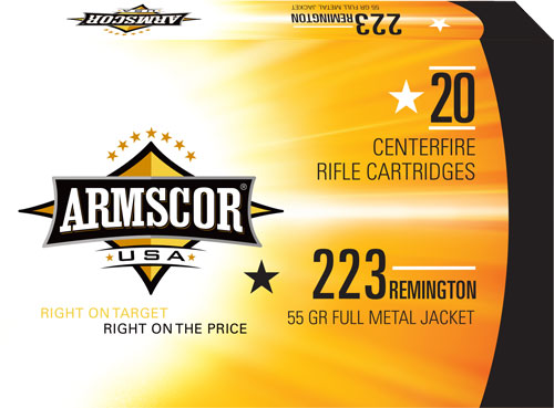 ARMSCOR 223 REM 55GR FMJ – 20RD 50BX/CS