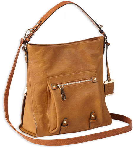 BULLDOG CONCEALED CARRY PURSE – HOBO ANNA COGNAC