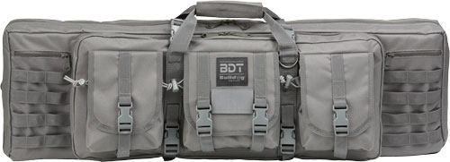 BULLDOG 43″ SINGLE TACTICAL CS – 3 LARGE ACCESSORY POCKETS GREY