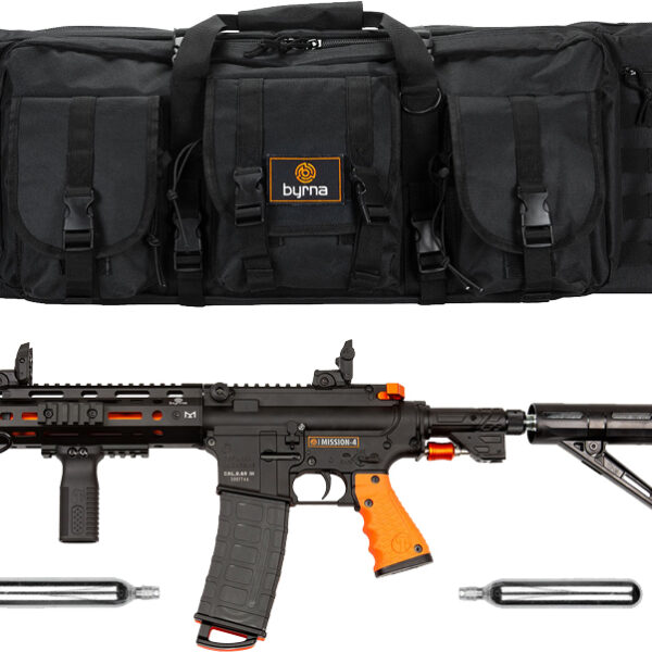 BYRNA MISSION 4 LAUNCHER BLACK – /ORG W/2 88GR CO2