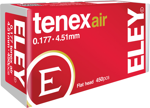 ELEY TENEX AIR PELLETS 177 – 4.51MM 8.2 GRAINS 450-PACK