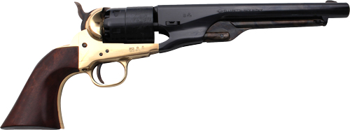 TRADITIONS BP REVOLVER 1860 - COLT ARMY 44 CAL 8" BRASS/WAL - Image 2
