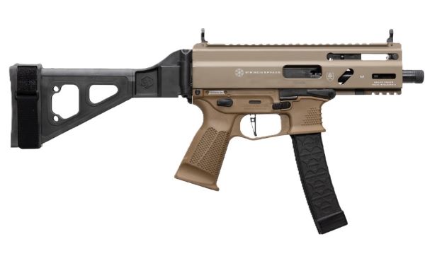 GRAND POWER STRIBOG SP9A3S 9MM – 5″ BBL 30 RD MAG W/BRACE FDE
