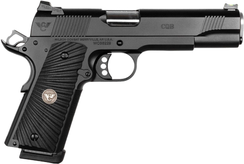 WILSON CQB-FS-45A 45ACP 5″ FS – 8-SHOT BLACK ARMOR TUFF