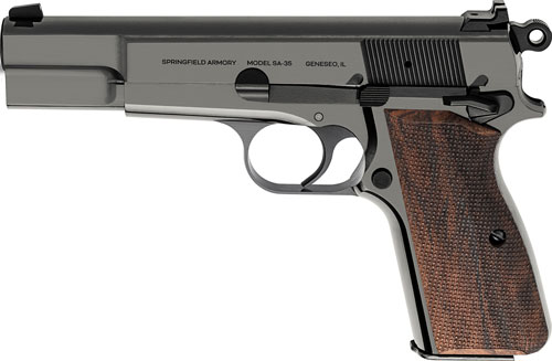 SPRINGFIELD SA-35 9MM 4.7" - 15RD POLISHED BLUED WALNUT - Image 2