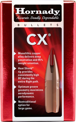 HORNADY BULLETS 22CAL .224 – 50GR CX 50CT  !!!!!