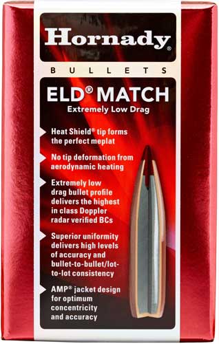HORNADY BULLETS 30CAL. .308 – 195GR ELD-MATCH 100CT 15BX/CS