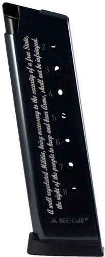 MEC-GAR MAGAZINE 1911 GOVT. – 45ACP 8RD BLUED 2ND AMENDMENT