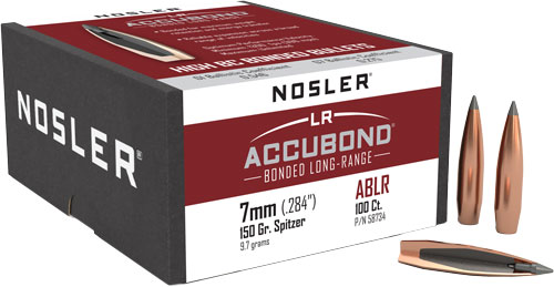 NOSLER BULLETS 7MM .284 – 150GR ACCUBOND LR 100CT