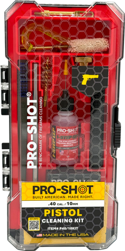 PRO SHOT PISTOL CLEANING KIT – .40/10MM