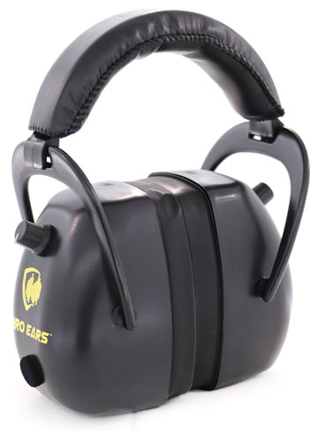 PRO EARS GOLD II 30 EAR MUFF – ELECTRONIC W/PADDED BASE BLK