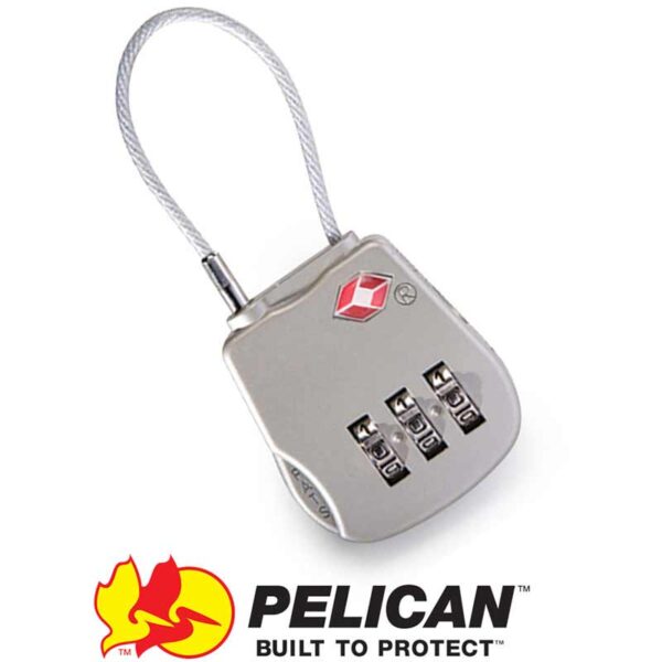 1506TSA Cable Padlock Silver TSA Approved