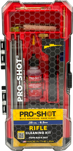 PRO SHOT RIFLE CLEANING KIT – .25/6.5MM