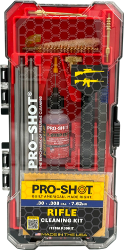 PRO SHOT RIFLE CLEANING KIT – .30 CAL