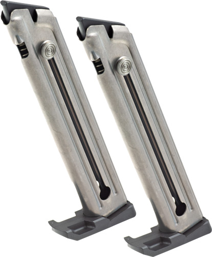 RUGER MAGAZINE 22/45 – 22LR 10RD NICKEL 2-PK