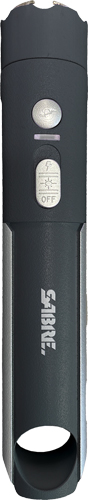 SABRE STUN GUN/FLASHLIGHT – ALARM W/ CASE 1.720uC BLACK