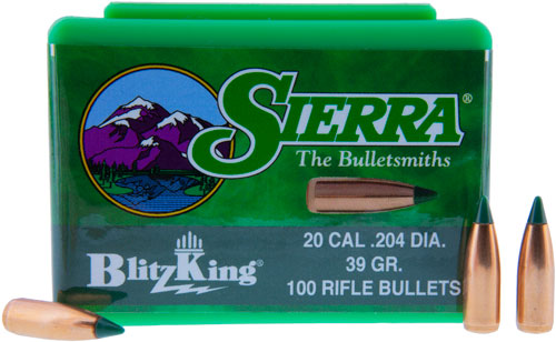 SIERRA BULLETS .20 CAL .204 – 39GR BLITZKING 100CT