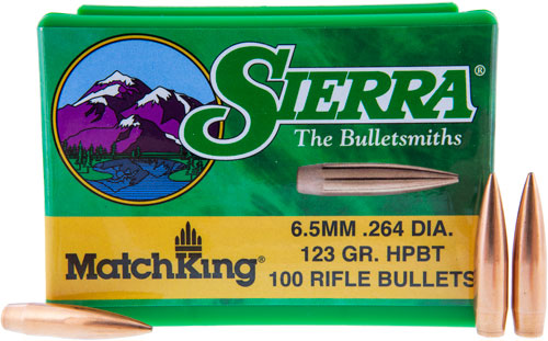 SIERRA BULLETS 6.5MM .264 - 123GR HP-BT MATCH 100CT - Image 2