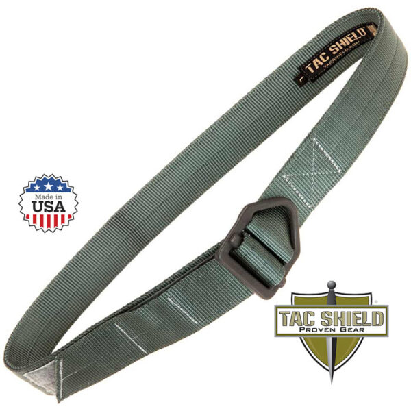 Tactical Riggers Belt 1.75 inch Double Wall Gray Medium fits waist 34 to 38 inch