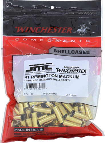WINCHESTER UNPRIMED CASES 41 – REM MAG 100 PACK 20PK/CS