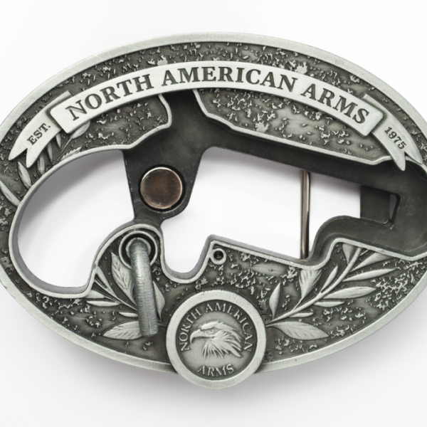 NORTH AMERICAN ARMS LR OVAL ORNATE BELT BUCKLE