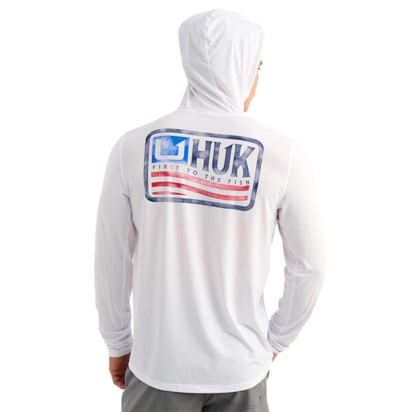 Huk Drift Long Sleeve Hoodie White M