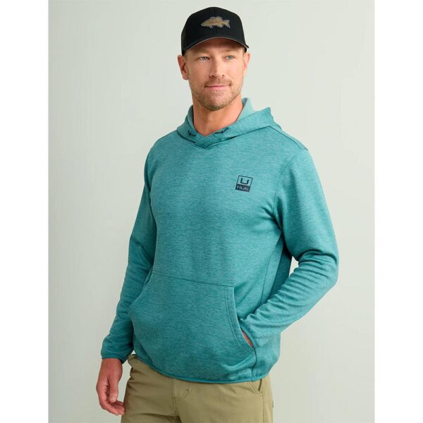 Huk Huk’d Up Performance Fleece Hoodie Storm Blue Heather XL