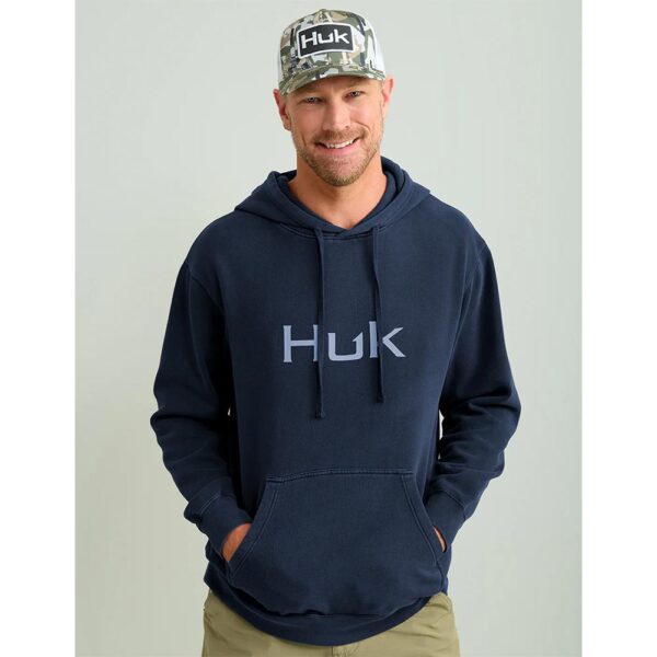 Huk Huk’d Up Logo Long Sleeve Hoodie Naval Academy 2XL