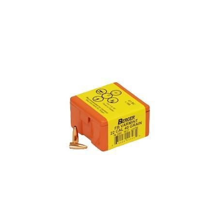 Berger Match Grade Varmint Bullets .22 cal .224″ 40 gr FB Varmint 100/ct